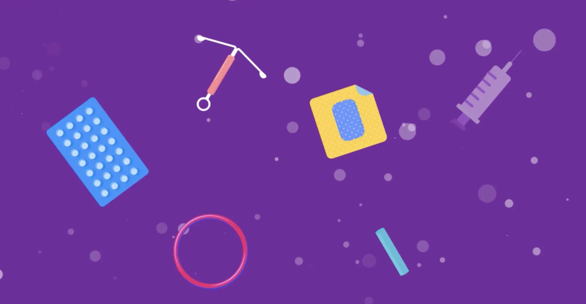 Birth control methods illustration from The Next Move website built by Heroic